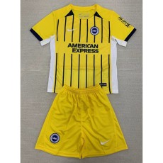 2024/25 Brighton & Hove Albion Away Yellow Fans Kids Soccer jersey