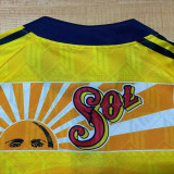 1998/99 Club America Home Yellow Retro Long Sleeve Soccer jersey
