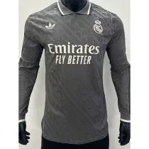[PLAYER] 2024/25 R MAD 3RD Gray Player Long Sleeve Soccer jersey