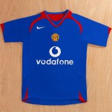 2005/06 Man Utd Away Blue Retro Soccer jersey
