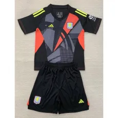 2024/25 Aston Villa GKB Black Fans Kids Soccer jersey