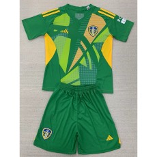 2024/25 Leeds United GKG Green Fans Kids Soccer jersey