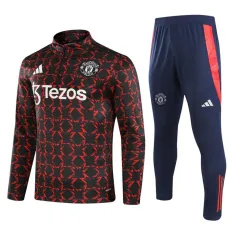 2024/25 Man Utd Crimson Half Pull Tracksuit