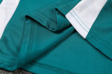 2024 Green Kids Half Pull Tracksuit