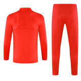 2024/25 Man Utd Red Kids Half Pull Tracksuit
