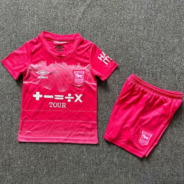 2024/25 Ipswich Town 3RD Pink Fans Kids Soccer jersey
