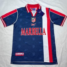 1998/99 A MAD Away Dark Blue Retro Soccer jersey