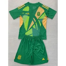 2024 Argentina GKG Green Fans Kids Soccer jersey