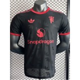 [PLAYER] 2024/25 Man Utd Special Edition Black Player Soccer jersey
