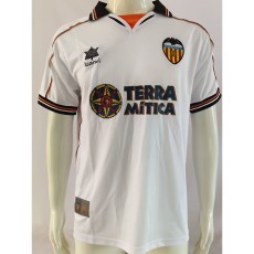 1999/00 Valencia Home White Retro Soccer jersey