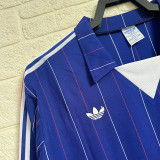 1980/82 France Home Fans Long Sleeve Soccer jersey
