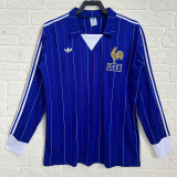 1980/82 France Home Fans Long Sleeve Soccer jersey
