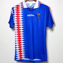 1994/95 France Home Blue Retro Soccer jersey