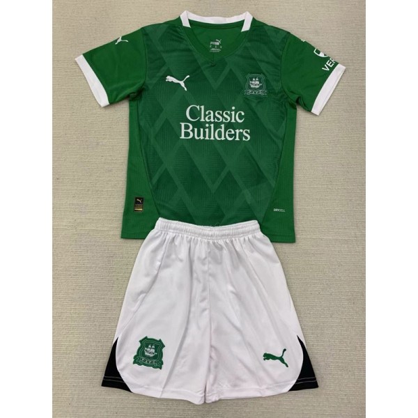 2024/25 Plymouth Argyle Home Fans Kids Soccer jersey