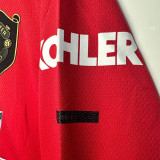 2019/20 Man Utd Home Retro Long Sleeve Soccer jersey