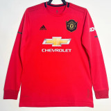 2019/20 Man Utd Home Retro Long Sleeve Soccer jersey
