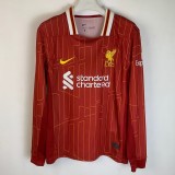 2024/25 LIV Home Fans Long Sleeve Soccer jersey