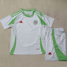 2024 Algeria Home Fans Kids Soccer jersey
