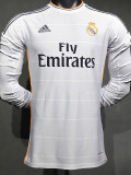 [PLAYER] 2013/14 R MAD Home Retro Long Sleeve Soccer jersey