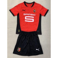 2024/25 Stade Rennais Home Fans Kids Soccer jersey