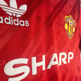 1986/87 Man Utd Home Retro Soccer jersey