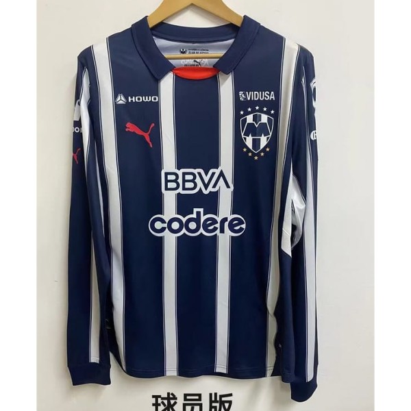 [PLAYER] 2024/25 CF Monterrey Home Player Long Sleeve Soccer jersey