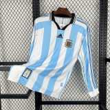 1998 Argentina Home Retro Long Sleeve Soccer jersey