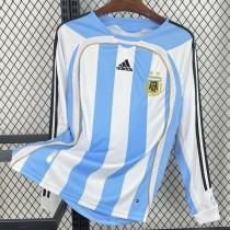 2006 Argentina Home Retro Long Sleeve Soccer jersey