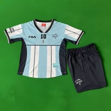 2001 Argentina Home Retro Kids Soccer jersey