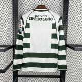 2001/02 Sporting CP Home Retro Long Sleeve Soccer jersey