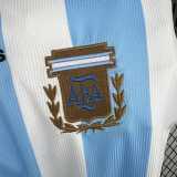 1998 Argentina Home Retro Long Sleeve Soccer jersey
