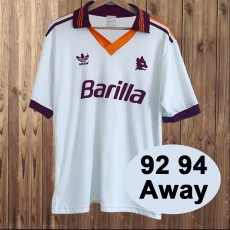1992/93 Roma Away Retro Soccer jersey