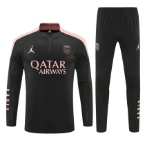 2024/25 PSG Black Half Pull Tracksuit
