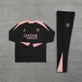 2024/25 PSG Black Half Pull Tracksuit