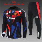 2024/25 Man Utd Kids Half Pull Tracksuit