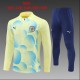 2024/25 Man City Yellow Kids Half Pull Tracksuit