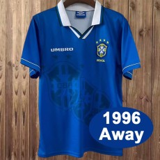 1993/94 Brazil Away Blue Retro Soccer jersey