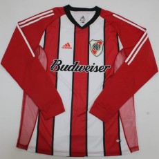 2003/04 River Plate Away Red Retro Long Sleeve Soccer jersey