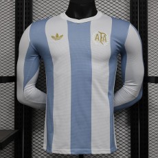[PLAYER] 2025/26 Argentina Commemorative Edition 50th Anniversary Player Long Sleeve Soccer jersey