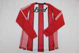 2003/04 River Plate Away Red Retro Long Sleeve Soccer jersey