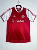 2003/04 Bayern Home red white Retro Soccer jersey
