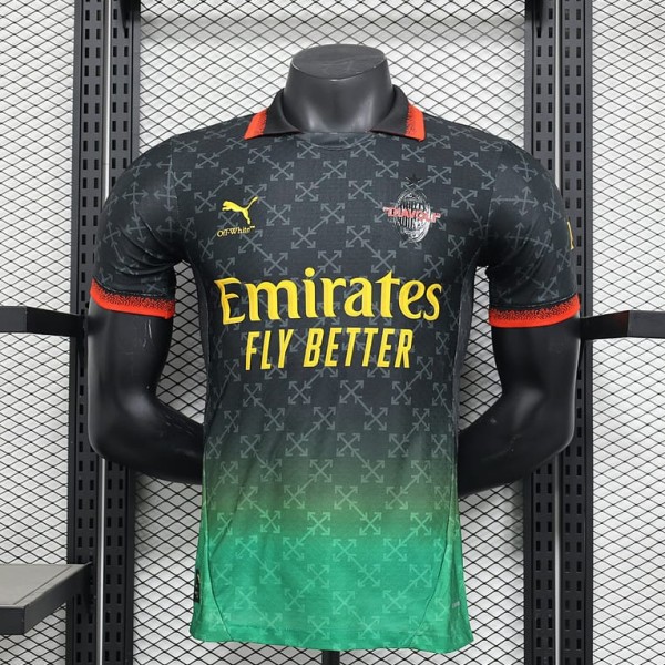 [PLAYER] 2024/25 ACM 4RD black and green Player Soccer jersey