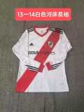 2013/14 River Plate Home Retro Long Sleeve Soccer jersey