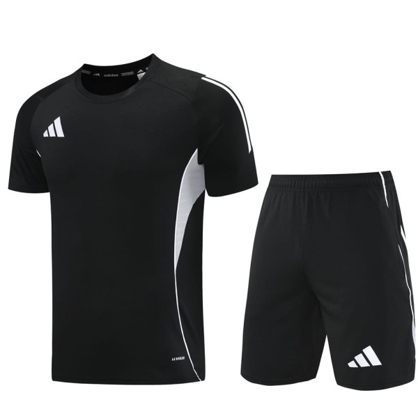 2024/25 Black Training Shorts Suit