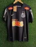 2012/13 Santos FC Away Black Retro Soccer jersey