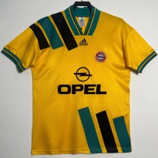 1993/95 Bayern Away Yellow Retro Soccer jersey