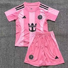 2025/26 Inter Miami Home Red Fans Kids Soccer jersey