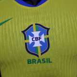 [PLAYER] 2025 Brazil Home Yellow Concept Edition Player Soccer jersey