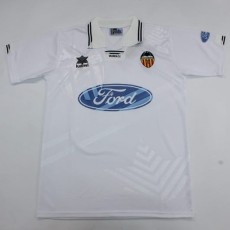 1995/96 Valencia Home White Retro Soccer jersey