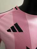 [PLAYER] 2025/26 Inter Miami Home Pink Player Long Sleeve Soccer jersey